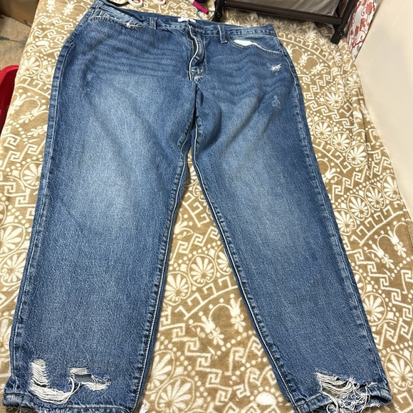 Pink Lily Distressed Ankle Skinny Jeans Sz17 - Picture 7 of 9